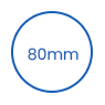 80mm 使い捨て PS カップ蓋 icon